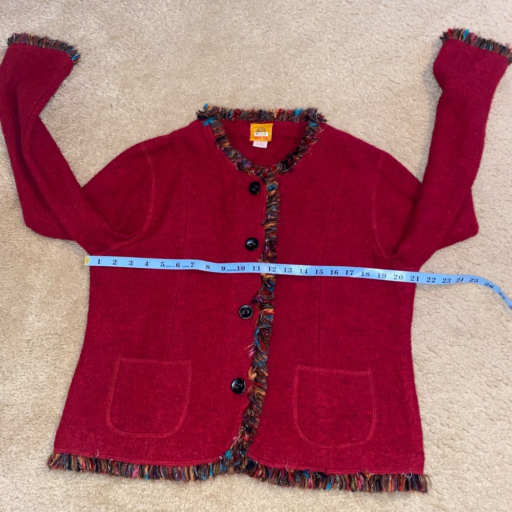 ❤️Ruby Rd. Fringe Trim Wool Jacket❤️ - image 9